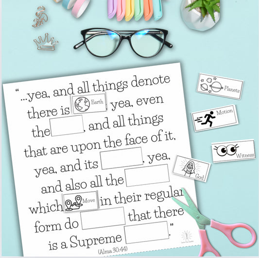 Alma 30-31 Scripture Word Puzzle
