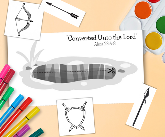 Alma 23:6-8 Burying Weapons Printable