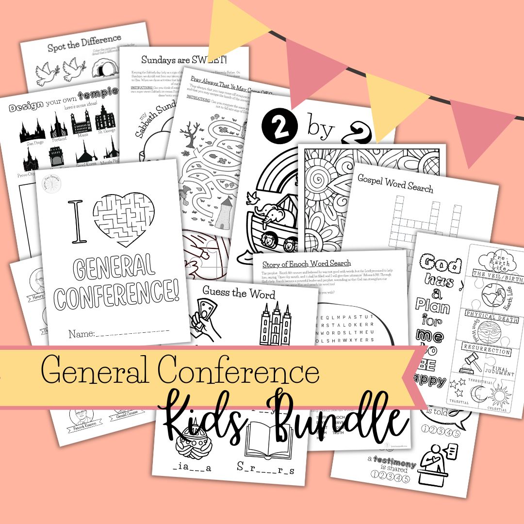 Vol. 2 General Conference Coloring Packet for Kids