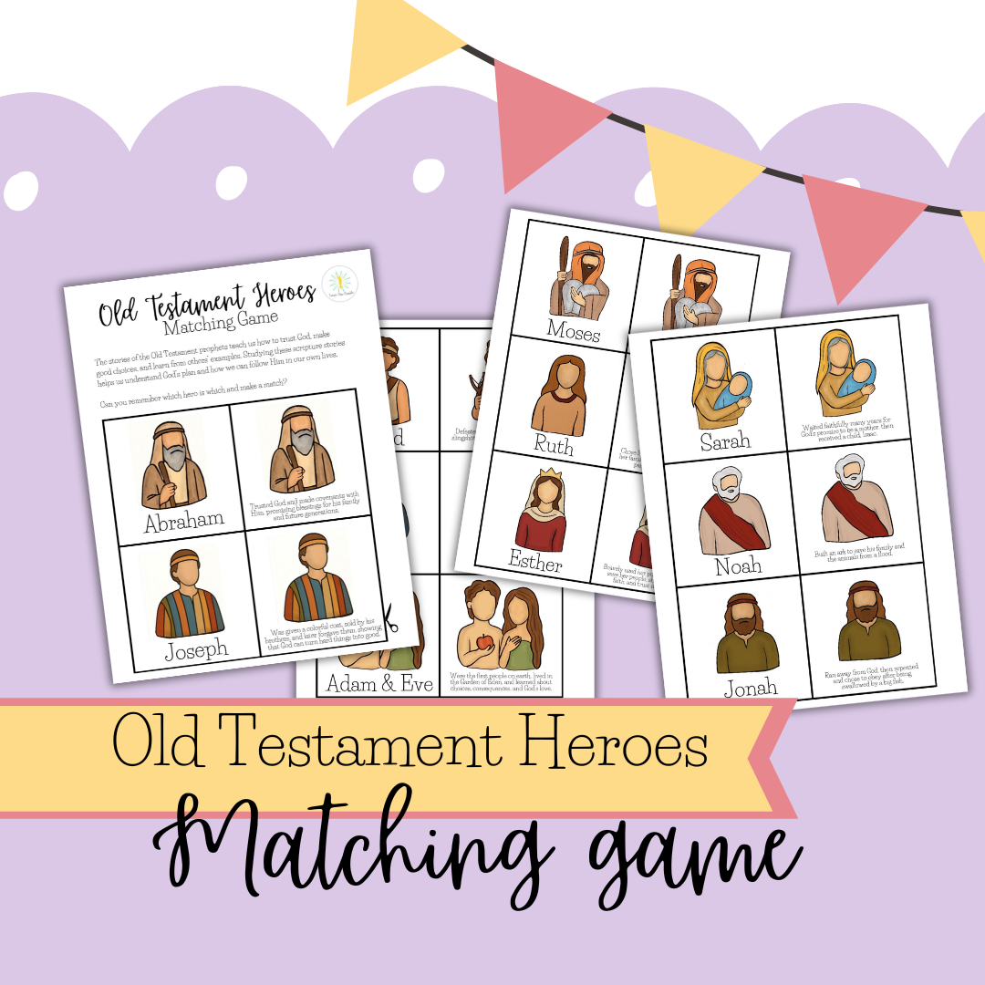 Old Testament Heroes Matching/Memory Game