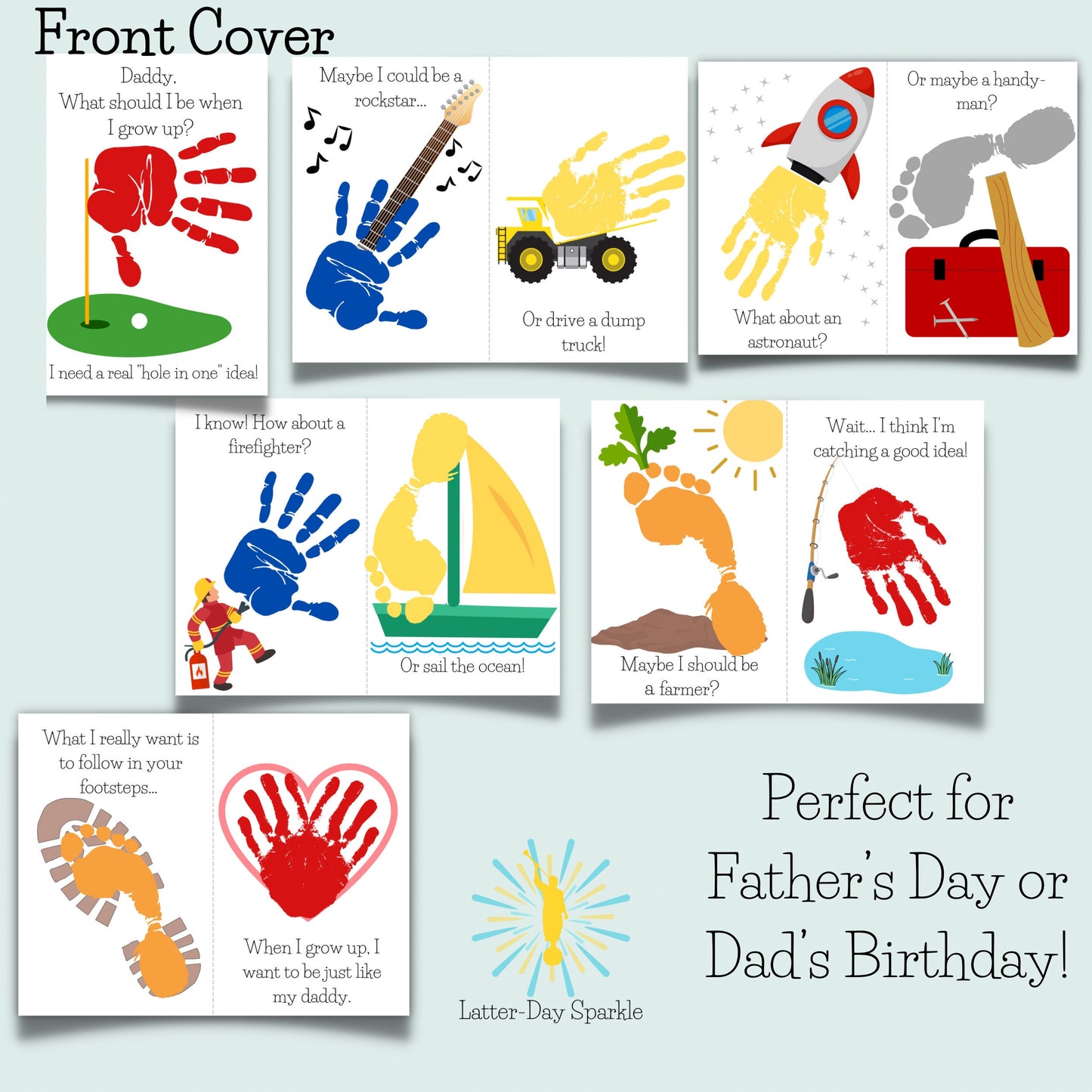 Hand/Footprint Book for Dad