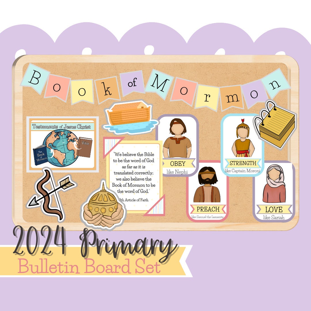 Book of Mormon 2024 Primary Bulletin Board Bundle